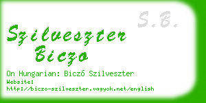 szilveszter biczo business card